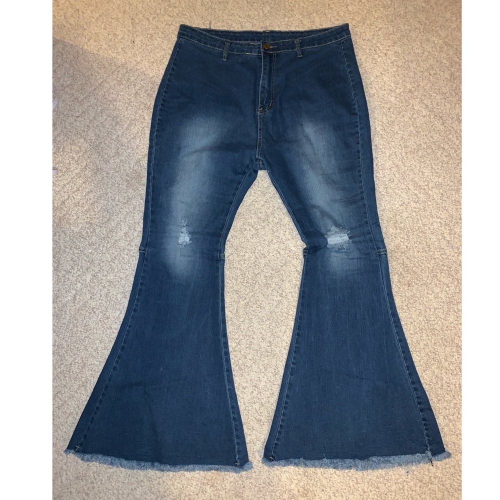 XXL NOT HIGH RISE (14 reg) Denim bell bottoms